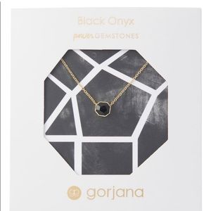 Gorjana Power Gemstone Necklace Black Onyx